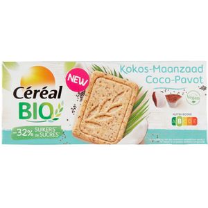 9x Céréal Healthy Bio Cake & Koekje Kokos Maanzaad 132 gr