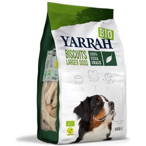 4x Yarrah Bio Hondenkoekjes Vegetarisch 500 gr