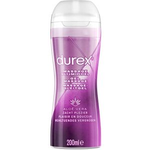 3x Durex Massage glijmiddel 2 In 1 Aloë Vera 200 ml
