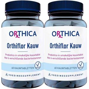 Orthica - Orthiflor - Kauw Probiotica - Zwarte Bessensmaak - 6 Bacteriestammen