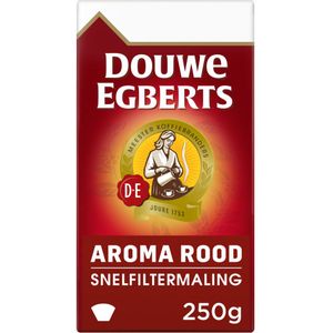 Douwe Egberts Aroma Rood Snelfilterkoffie 250 gr