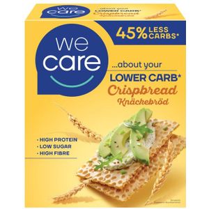 3x WeCare Lower Carb Crispbread Knackebrod 100 gr