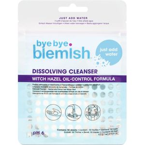 Bye Bye Blemish Cleanser Sheets Witch Hazel Oil Control Formula 50 stuks