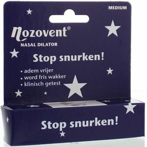 Nozovent - Snurkers - Medium - Vergemakkelijkt het ademen door de neus