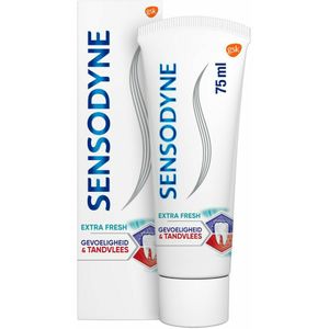 12x Sensodyne Tandpasta Gevoeligheid & Tandvlees Extra Fresh 75 ml