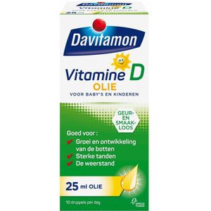 2x Davitamon Vitamine D Olie 25 ml