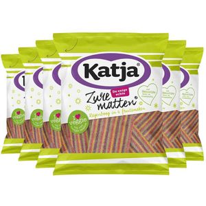 Katja - Zure Matten Regenboog - 6x125 gr - Vegan - Natuurlijke Kleurstoffen