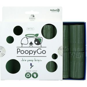 PoopyGo Eco Friendly Poepzakjes met Lavendelgeur 8 x 15 zakjes