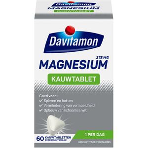 Davitamon - Magnesium Kauwtablet - 375 mg - 60 Tabletten