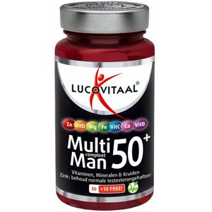 2+2 gratis: Lucovitaal Multi Man Compleet 50+ Met Ginkgo Biloba 40 capsules