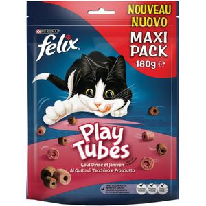 5x Felix Play Tubes Kalkoen - Ham 180 gr