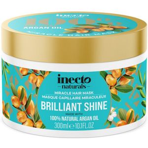 6x Inecto Naturals Brilliant Shine Argan Haarmasker 300 ml