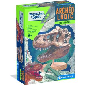 Clementoni Wetenschap & Spel - Archeo Spel - Schedel van de Grote T-Rex - Dinosaurus Speelgoed - Vanaf 7 jaar