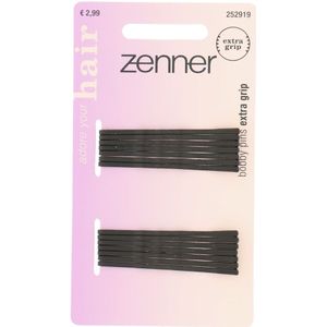 Zenner Schuifspeldjes Extra Grip Zwart 5 cm 14 stuks