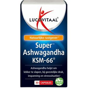 2+2 gratis: 3x Lucovitaal Ashwagandha KSM-66 Super 30 capsules