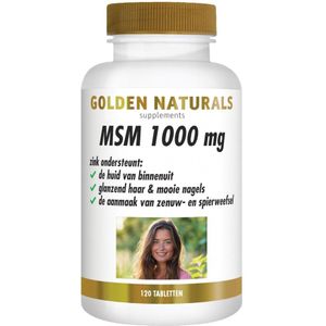 Golden Naturals MSM 1000 mg 120 capsules