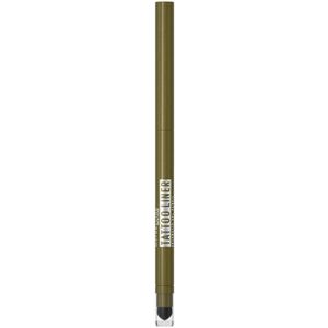 Maybelline - Tattoo Liner Automatic Gel Pencil - 60 Emerald Energy - Voordeelverpakking - 3 x 0,7 gr