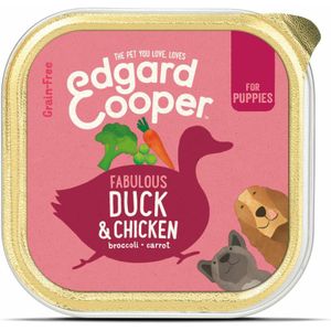 Edgard & Cooper Kuipje Vers Vlees Puppy Hondenvoer Eend - Kip 150 gr