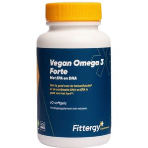 Fittergy - Vegan Omega 3 Forte - 60 Softgels - Vetzuren