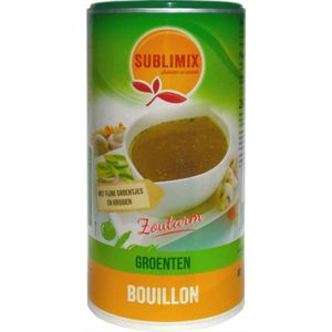 3x Sublimix Glutenvrij Groentenbouillon zonder Zout 260 gr