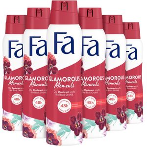 6x Fa Deodorant Spray Glamorous Moments 150 ml