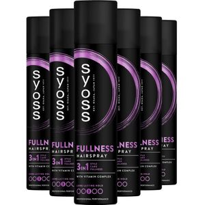 6x Syoss Fullness Haarspray 300 ml