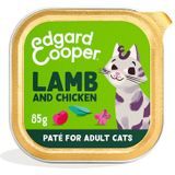 16x Edgard & Cooper Kattenvoer Pate Lam - Kip 85 gr