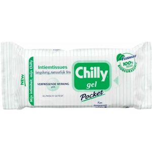 12x Chilly Pocket Intiemtissues Doekjes Gel & Fresh 12 stuks