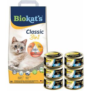 Biokat's Classic & GimCat ShinyCat Filet Tonijn Pakket