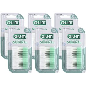 6x GUM Soft-Picks Original Medium 100 stuks