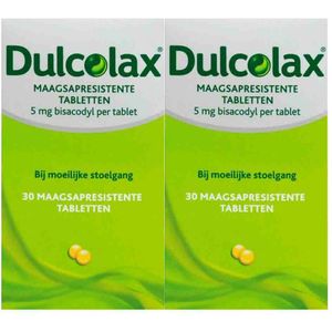 2x Dulcolax Bisacodyl 5 mg 30 tabletten