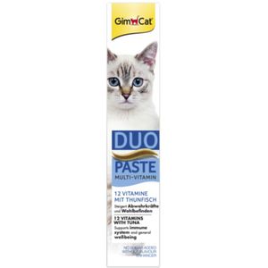 8x GimCat Multi-Vitamin Duo-Pasta Tonijn - Vitamines 50 gr