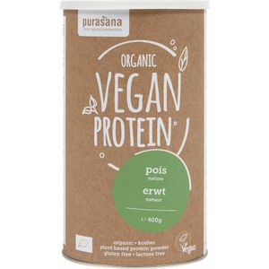 3x Purasana Vegan Proteine Erwt Natuur Bio 400 gr