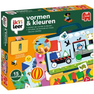 Jumbo Ik Leer Vormen & Kleuren - Educatief Spel voor Kinderen vanaf 3 jaar - Zelfcorrigerend Leersysteem - Inclusief 15 Opdrachtkaarten