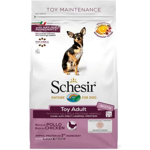 8x Schesir Hondenvoer Dry Toy Kip 800 gr