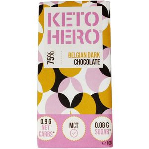 6x Keto Hero Chocolade Reep Puur 100 gr