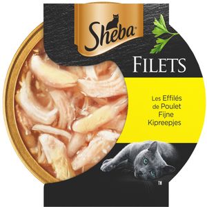 Sheba Filets Kattenvoer Natvoer Kipfilet Stukjes in Saus 60 gr