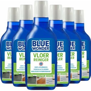 6x Blue Wonder Vloerreiniger 750 ml
