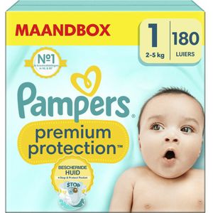 Pampers Premium Protection Luiers Maat 1 (2-5kg) 180 stuks