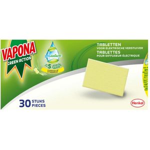 24x Vapona Pronature Green Action Elektronische Parfum Verstuiver Tablet Navulling