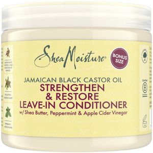12x Shea Moisture Jamaican Black Strengthen & Restore Leave-In Conditioner 431 ml