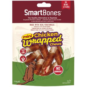 8x Smartbones Kip Wrapped Mini Sticks 9 stuks