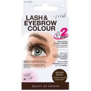 2x Depend Wimper- en Wenkbrauwverf Bruin/Zwart