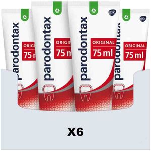 6x Parodontax Tandpasta bij Bloedend Tandvlees Original 2 x 75 ml