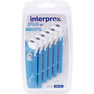 3x Interprox Plus Conisch 3-5 mm Blauw 6 stuks