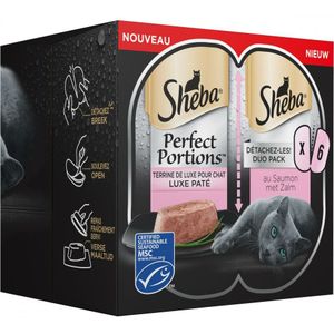 8x Sheba Perfect Portions Adult Zalm Multipack 112,5 gr