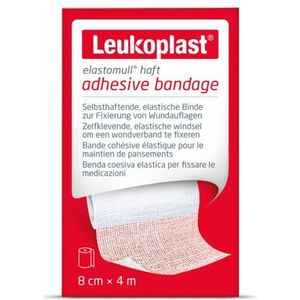 6x Leukoplast Elastomull® haft Fixatiewindsel 4 m x 8 cm