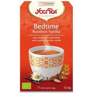 6x Yogi tea Bedtime Rooibos Vanilla Biologisch 17 stuks