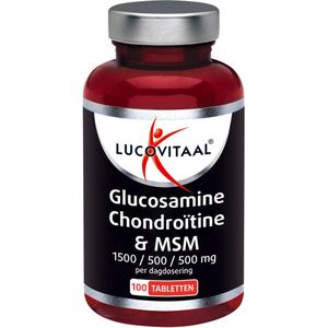 3x Lucovitaal Glucosamine Chondroïtine & MSM 100 tabletten