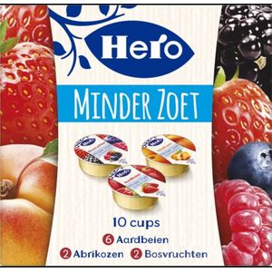 3x Hero Jam Minder Zoet Variatie Cups 10x20 gr